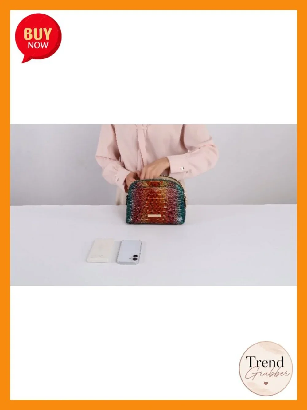 Vegan Leather Crocodile Embossed Satchel Crossbody Handbag Clutch
